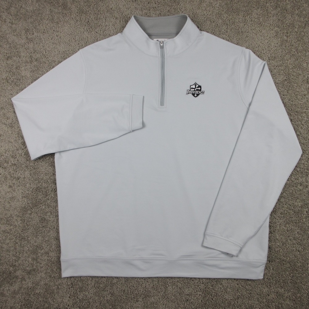 Providence Friars Sweater Mens 2XL Gray Perth Performance 1/4 Zip Peter Millar